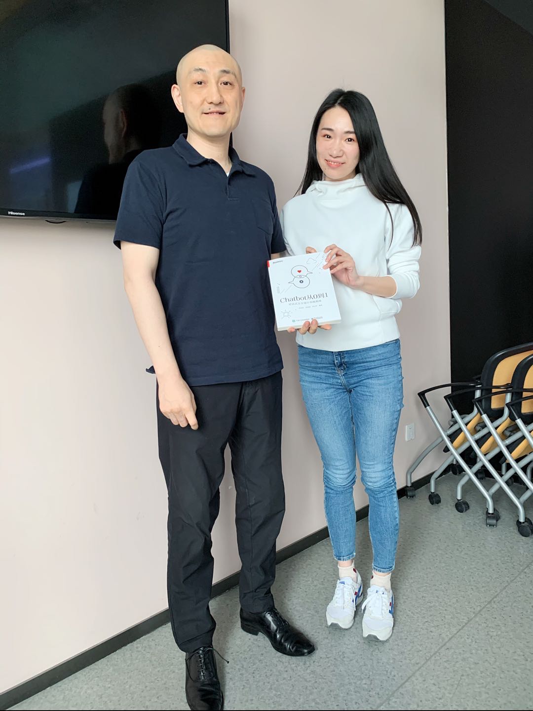 和微软中国 CTO 韦青老师的合影